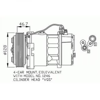 Klima Kompressor 96-04 fr Diesel
